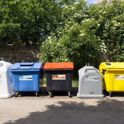 Měrná hmotnost odpadu v nádobách na tříděný sběr